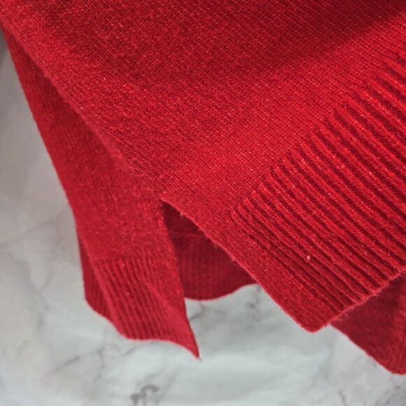 Talbots Sweater Womens Medium Red Pink Wool Blend Fair Isle Nordic Holiday - Picture 8 of 11